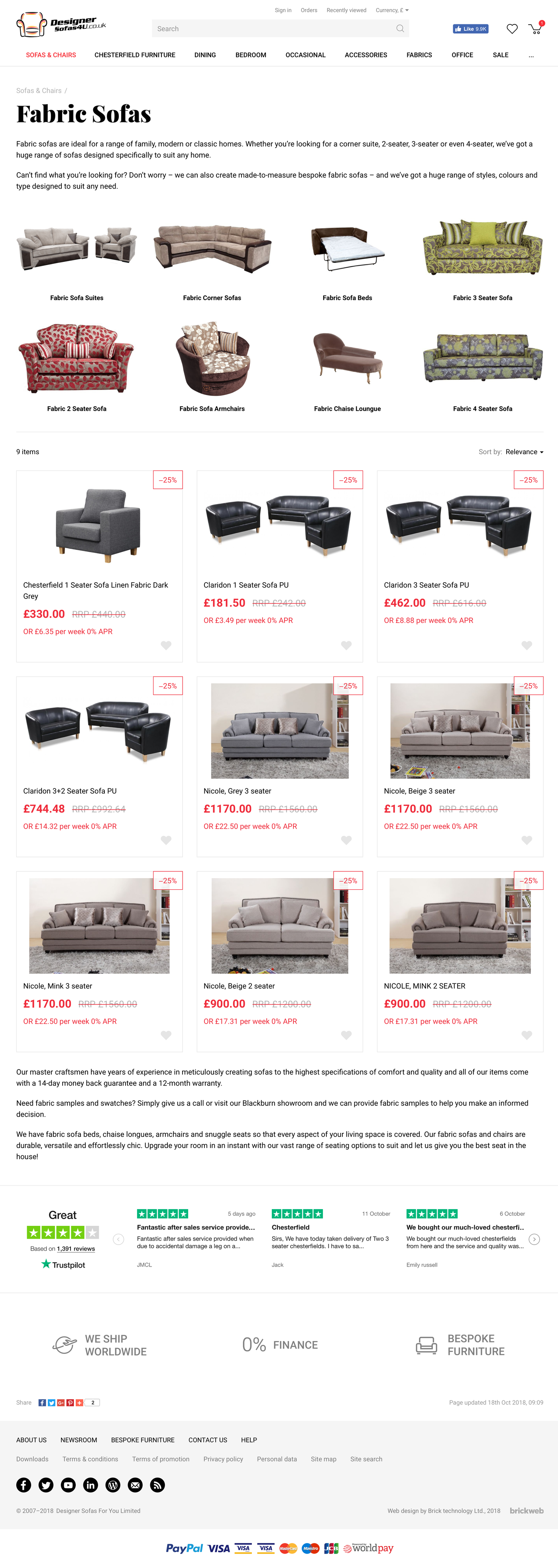 Designer Sofas 4U   Category (work Attachment) 